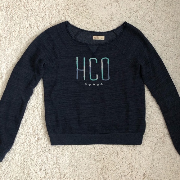 Hollister Embroidered Logo Sweatshirt Size S - Picture 1 of 6
